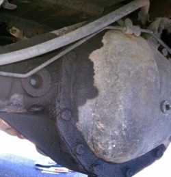 a leaking differential cover